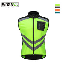 WOSAWE Reflektierend Radsport Weste Winddicht Jersey Top MTB Rennrad Ride Vest