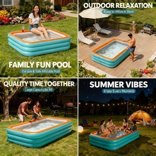 Inflatable family swimming - inflatable,