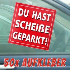 Scheiße Geparkt Aufkleber
