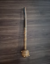 Vintage  Hartholz Handarbeit Streitkolben Morgenstern feststehender Schlagkopf 