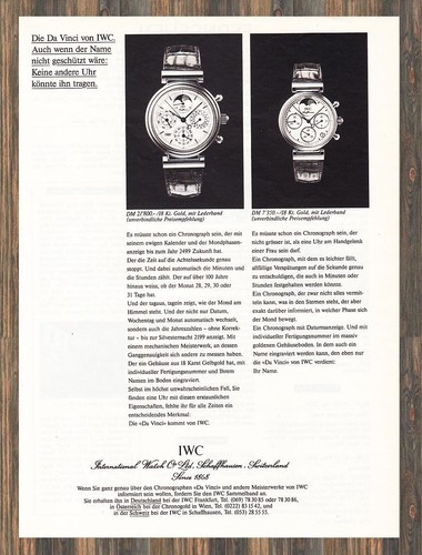 Iwc vinci reklame - vinci,
