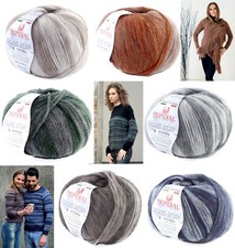 (100€/kg) 50g Weiche Alpaka Wolle Mondial SOAVE STAR 25% Baby Alpaca 240m/50g