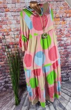 Boho sommer MAXI KLEID Stufen