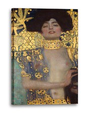 Lein-Wand-Bild Kunstdruck: Gustav Klimt - Judith I (1901)