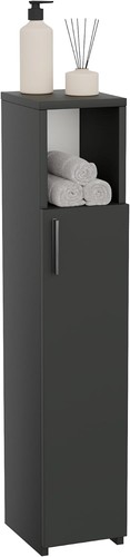 Badschrank schmal schwarz - badschrank,