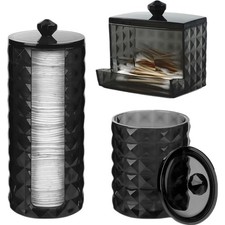 Wattestäbchen Behälter Holz