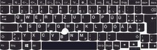 Tastaturaufkleber Notebook Layout Deutsch DE QWERTZ ÜÖÄ Schwarz Lenovo ThinkPad