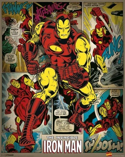 Poster marvel comics iron - marvel,