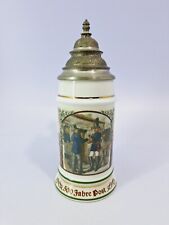 Bierkrug Bierseidel 500 Jahre Post Zinndeckel 0,5L