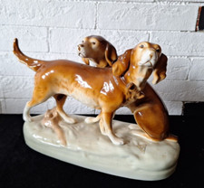 Royal Dux, Bohemia, Jagdhunde