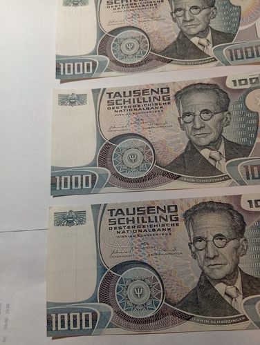 Banknoten 1000 schilling - 1000,