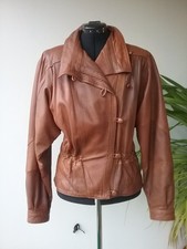Lederjacke Gr. 38 cognac Biker