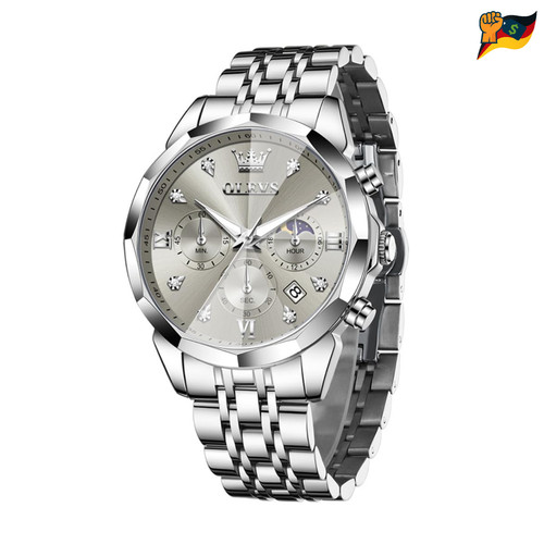 Quarz chronograph mondphase - quarz,