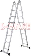 B-Ware Stehleiter Klappleiter Alu Leiter Mehrzweckleiter Aluleiter bis 150 Kg