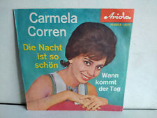 " 7 " Single "   Carmela Corren  " Die Nacht ist so schön "  1962