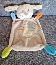 Schmusetuch Hund beige Kreise Nicotoy Guter Zustand 