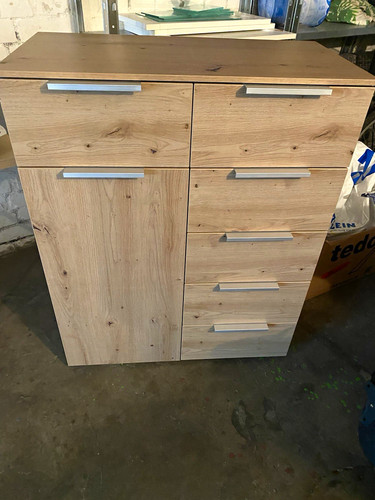 Kommode eiche holzoptik hell - holzoptik,
