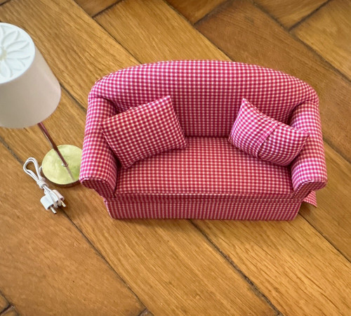 Puppenhaus miniatur sofa - miniatur, sofa/couch