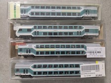 Spur N DB Doppelstockwagen Set Minitrix Trix 1A Zustand Modelleisenbahn