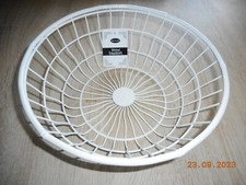 Deko Draht Korb Weiß  : 28 x 19,5 cm Metallkorb Drahtkorb Aufbewahrungskorb