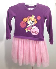 Nickelodeon PAW PATROL Kleid Gr. 122/128 rosa lila Glitzertüll