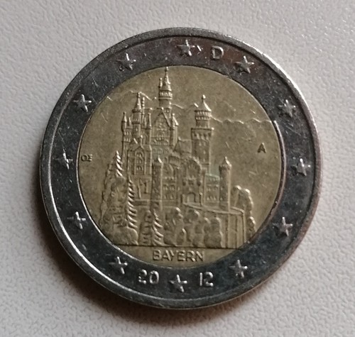 Euro münze brd bayern - euro, brd,
