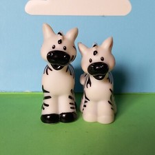 Fisher Price Little People 2 Zebras Zoo Noahs Arche männliche & weibliche Tiere