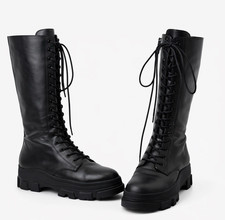 Bershka Stiefel Damen Schwarz