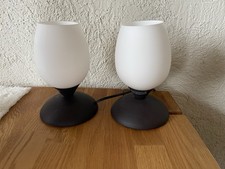 2 Nachttischlampen, Metall