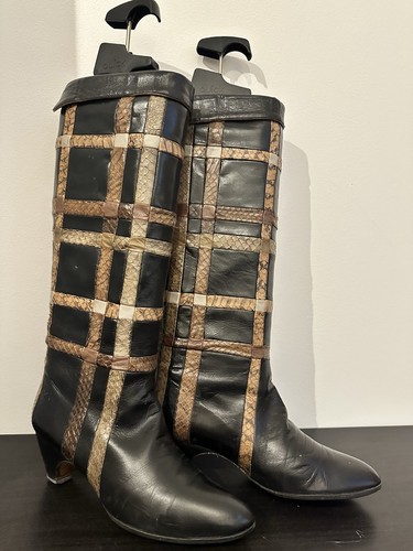 Vintage patchwork leder - vintage,