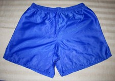 BLAUE SPORTHOSE - GLANZSHORTS - SHINY - VINTAGE - UHLSPORT - GR. M