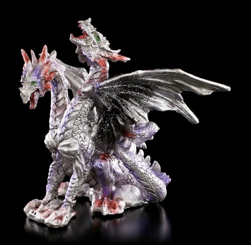Zweiköpfige drachen figur - figur, mit