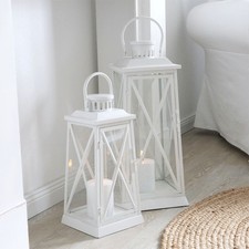 Laterne HARBOUR weiß aus