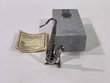 Miniatur Saxophon WMF aus Zinn in OVP  sammeln Musikinstrumente HF37