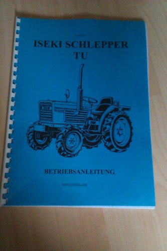 Bedienungsanleitung iseki - bedienungsanleitung, tu