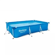 Bestway® Steel Pro™ Aufstellpool ohne Pumpe 300 x 201 x 66 cm, blau, eckig