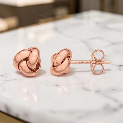 Massive 14k rotgold love knot - massive,