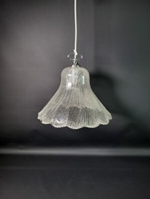 Mid Century Eisglas Pendelleuchte 60er Peill & Putzler Stil Vintage Lampe