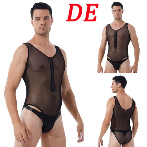 Herren bodys transparent - bodys,