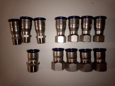 12 Stück Edelstahl Pressfittinge 28x1/2" 3xAG/4xIG  3/4" 1xAG/3xIG 1x1"M-Kontur 