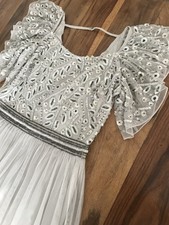 Damenkleid Abendkleid Verlobungskleid Tüll Perlen Ashley Brooke Gr. 34 NEU