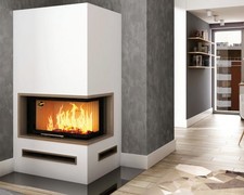 Kaminbausatz 🟡 VHB Ofen Kamin Holzofen IMPERIAL EXT.sc Volc. 2PATh 9KW Hajduk