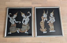 2 Bilder Seidenmalerei