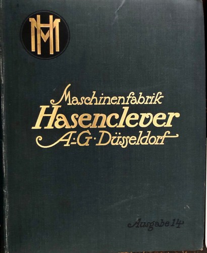 Maschinenfabrik hasenclever - maschinenfabrik, ag