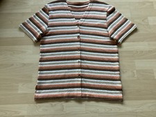 JACKE/WESTE KURZARM DAMEN- GR. M-Strick- BAUMWOLLGEMISCH, gestreift Mehrfarbig