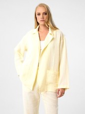 DIMI – Oversized Blazer – 100 % Leinen, offener Schnitt, verschiedene Farben