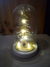 Glaskuppel Haube mit Lichterkette