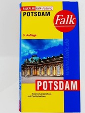 Falkplan Falk-Faltung Potsdam: Straßenverzeichnis mit Postleitzahlen