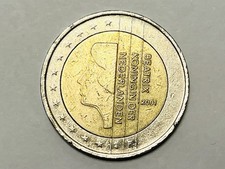 2 Euro Münze Niederlande 2001 Beatrix Königin der Niederlande Umlaufmünze