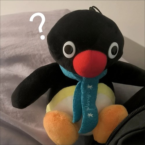 Pingu penguin plush - penguin,
